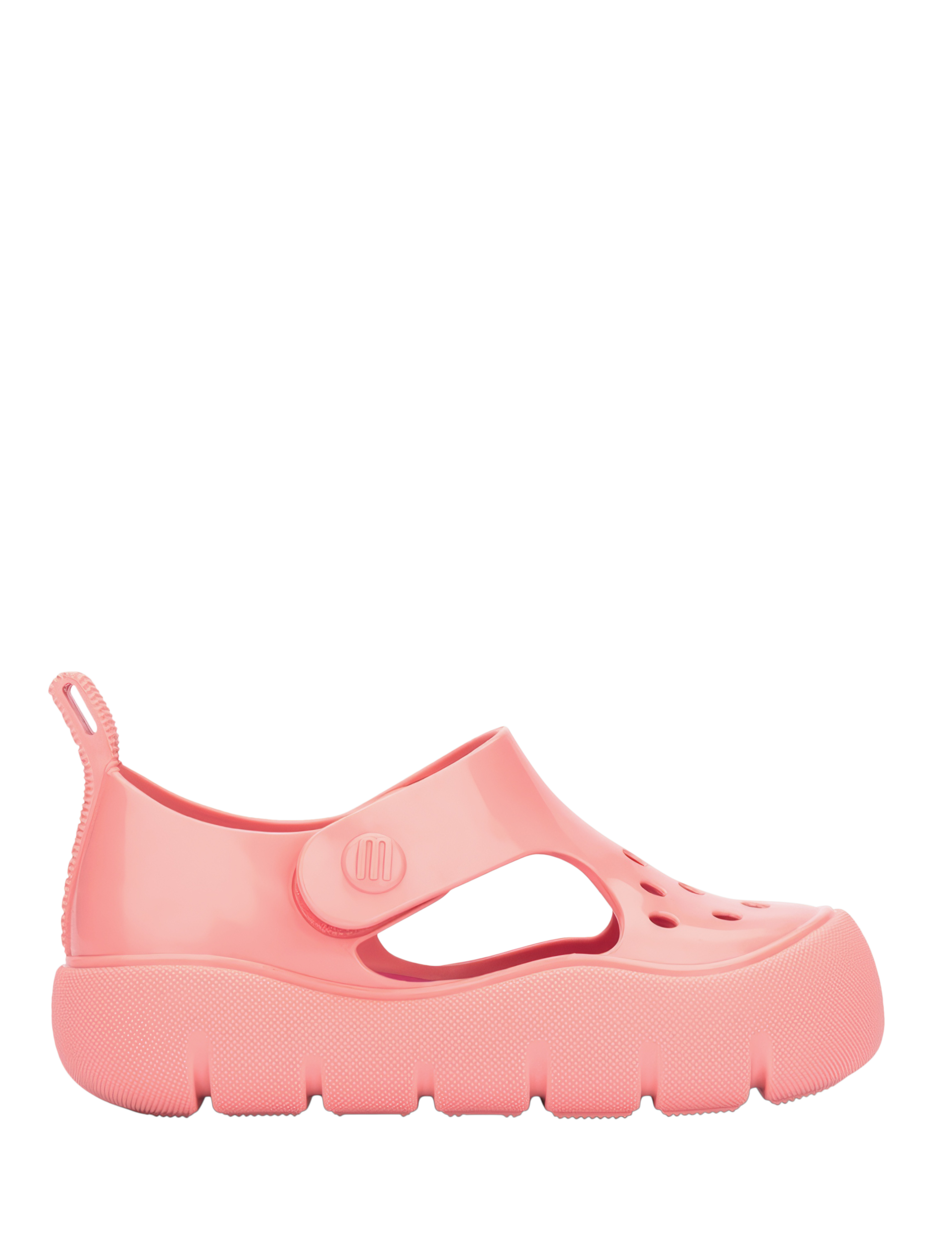 Product image 1 of 4, which shows Mini Melissa Kids' Bowie Jelly Sandals, Pink, 4 Jnr