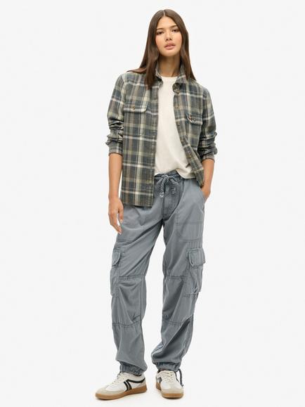 Superdry Lightweight Beach Cargo Trousers, Blue Mirage, Blue Mirage