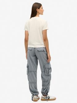 Superdry Lightweight Beach Cargo Trousers, Blue Mirage - view 2, Blue Mirage