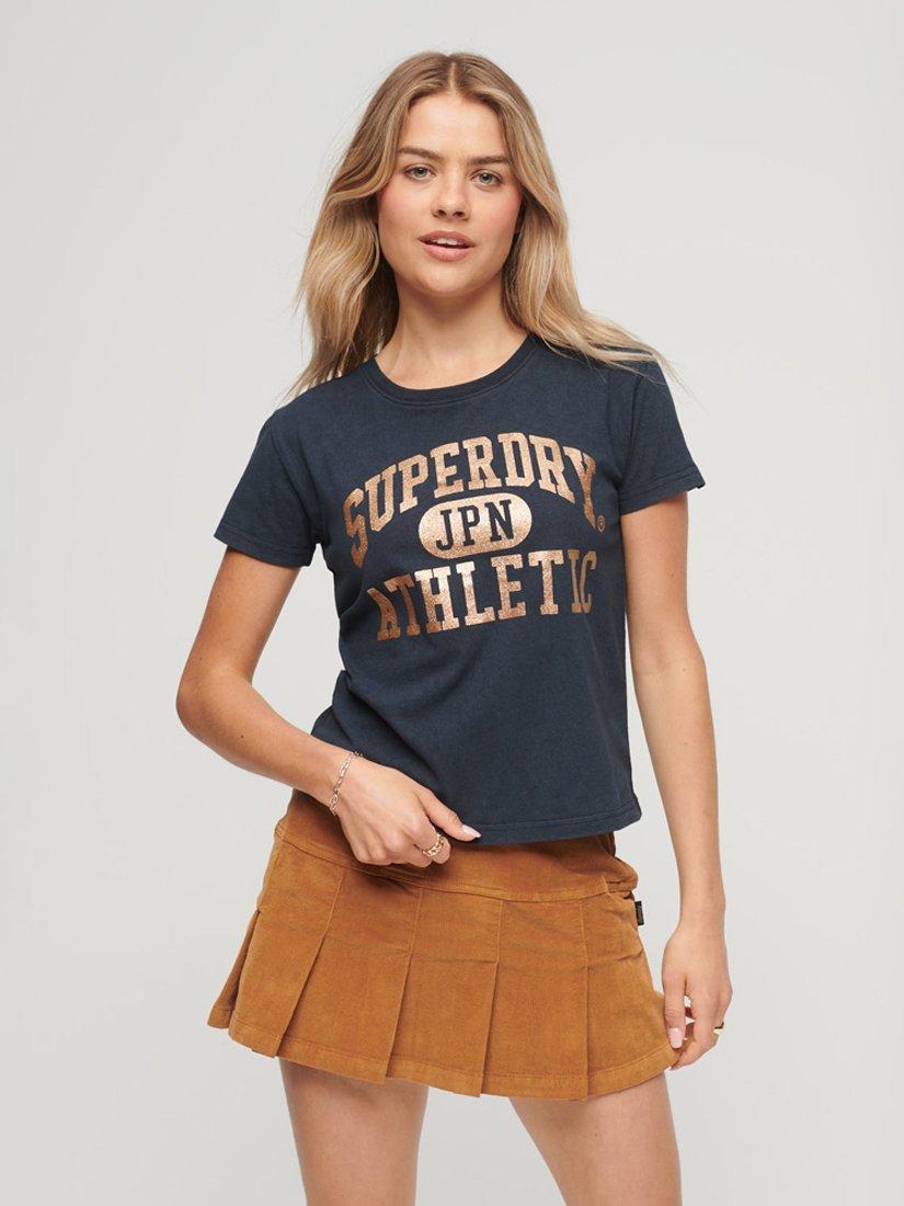 Superdry Collegiate Graphic T-Shirt, Eclipse Navy