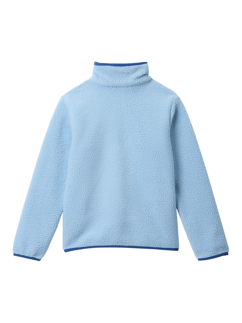 Product image 2 of 3, which shows Columbia Kids' Helvetia Sherpa Pile Fleece, Ripple Blue, XL