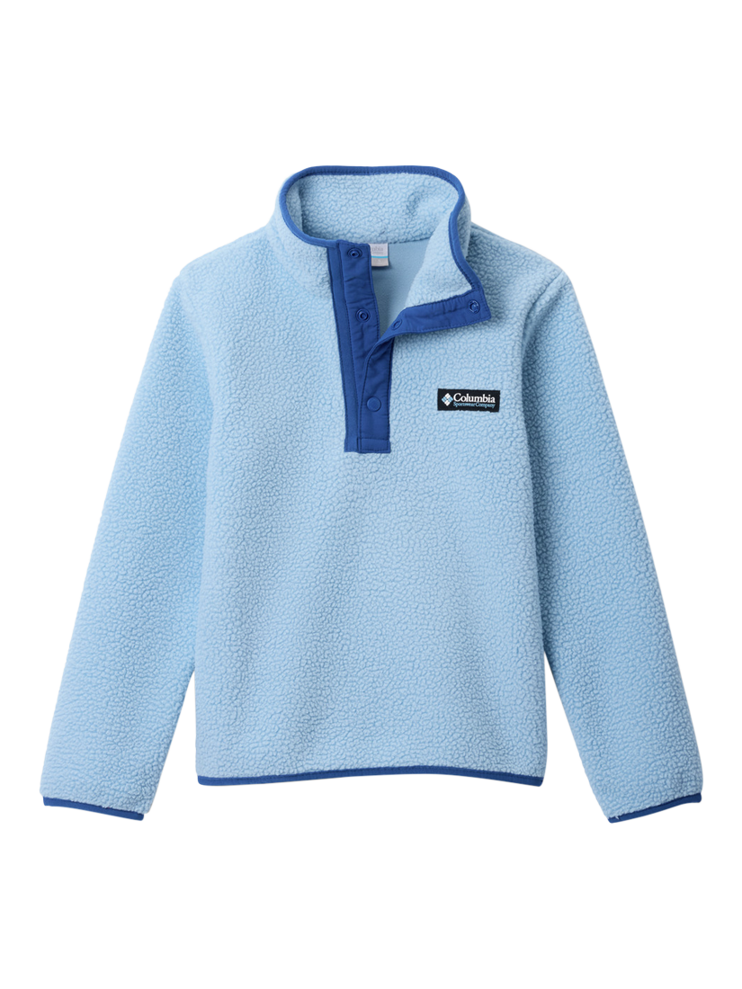 Product image 3 of 3, which shows Columbia Kids' Helvetia Sherpa Pile Fleece, Ripple Blue, XL