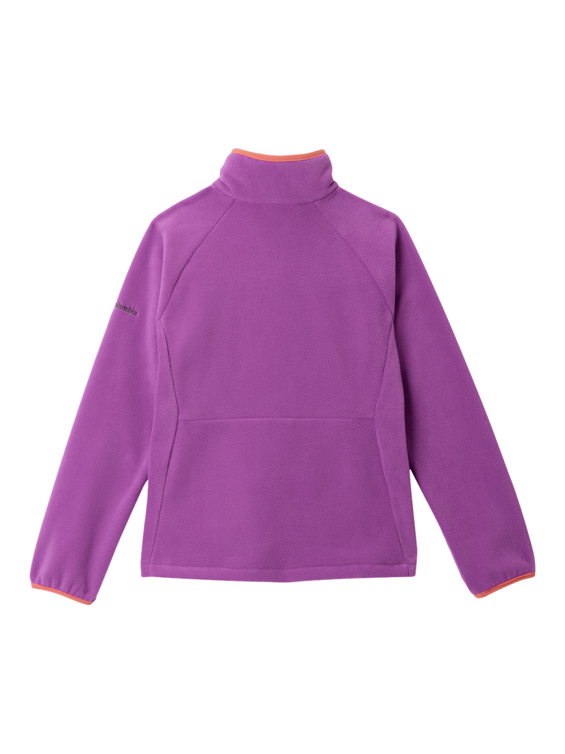 Product image 2 of 3, which shows Columbia Kids' Fast Trek Zipped Fleece, Razzle, XS