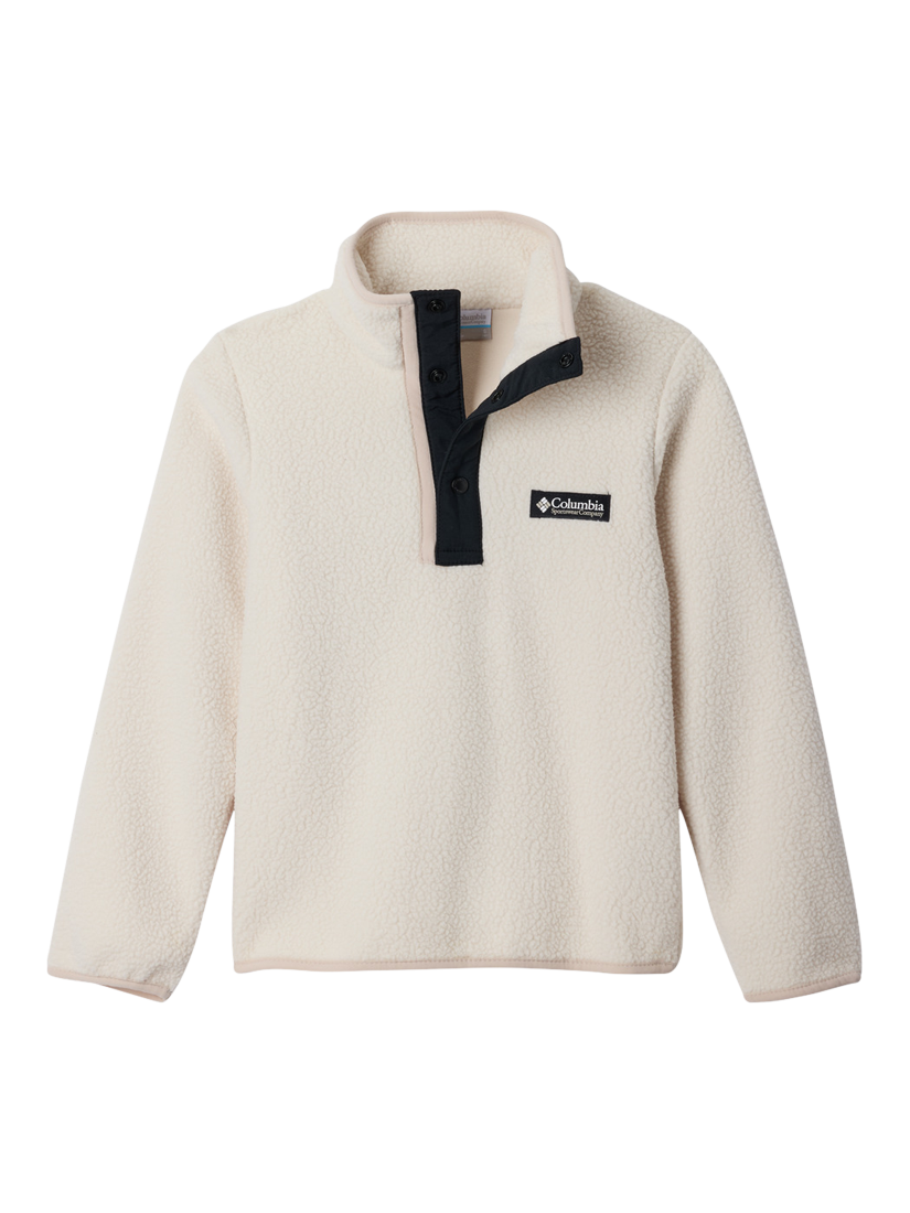Product image 1 of 3, which shows Columbia Kids' Helvetia Sherpa Pile Fleece, Chalk, XS