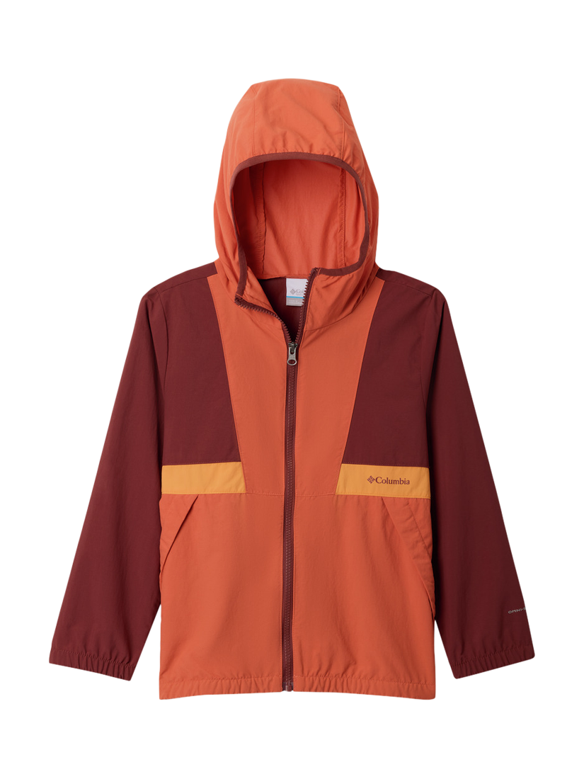 Product image 3 of 3, which shows Columbia Kids' Spire Valley Water Repellent Windbreaker Jacket, Tuscan, L