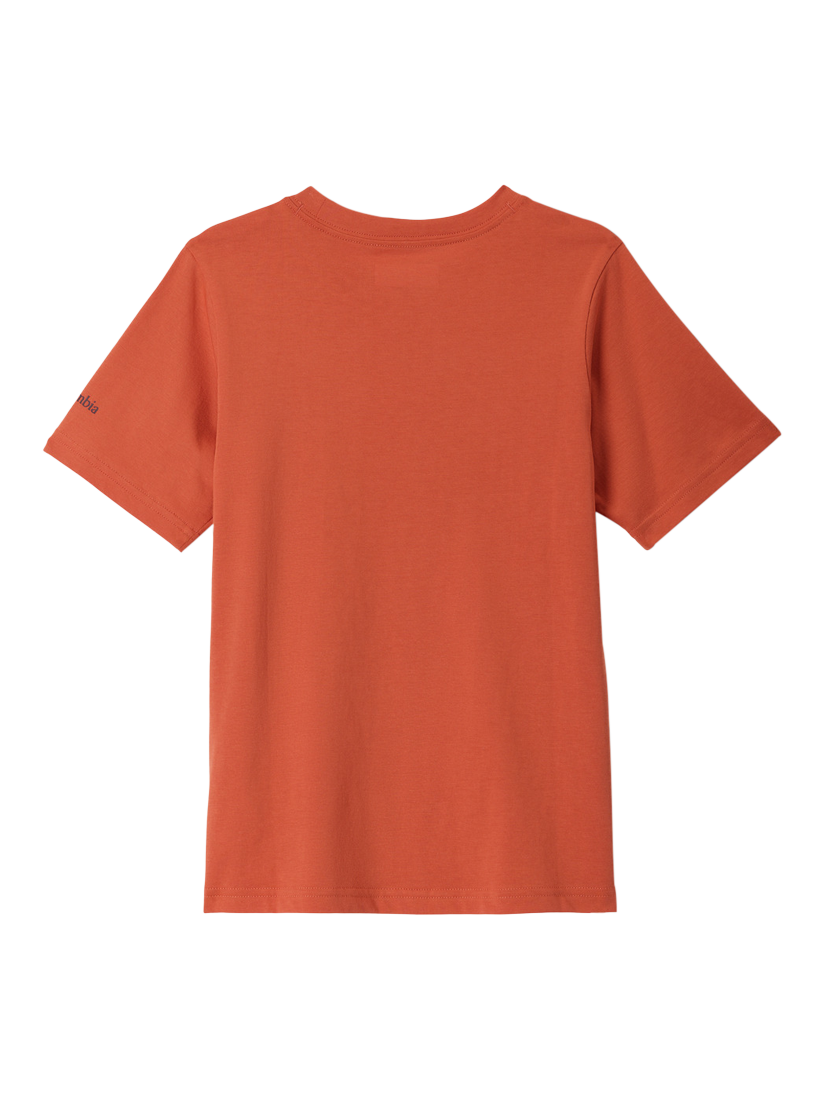 Product image 2 of 3, which shows Columbia Kids' Valley Creek Cotton Short Sleeve T-Shirt, Tuscan, XS