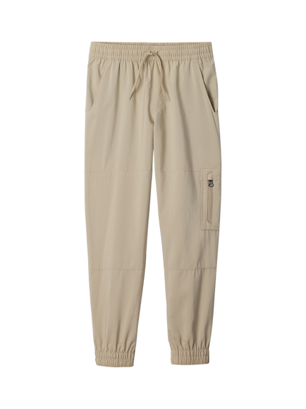Columbia Kids' Silver Ridge Elasticated Drawstring Cargo Trousers, Ancient Fossil, Ancient Fossil