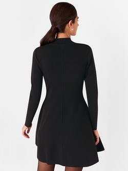 Whistles Sophie Flippy Knitted Dress, Black - view 2, Black