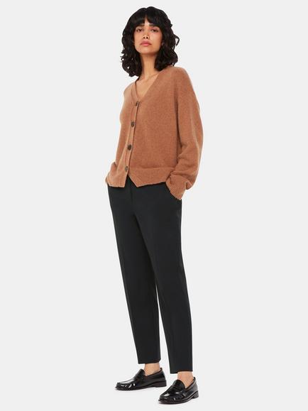 Whistles Petite Lily Cigarette Trousers, Black, Black