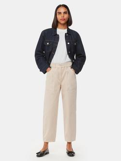 Whistles Petite Tessa Trousers, Beige, Beige