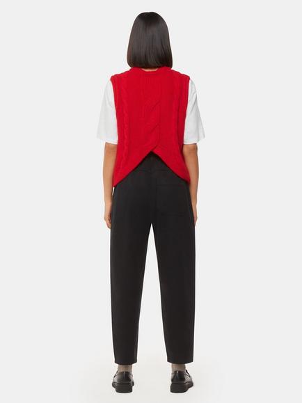 Whistles Petite Tessa Trousers, Black - view 2, Black