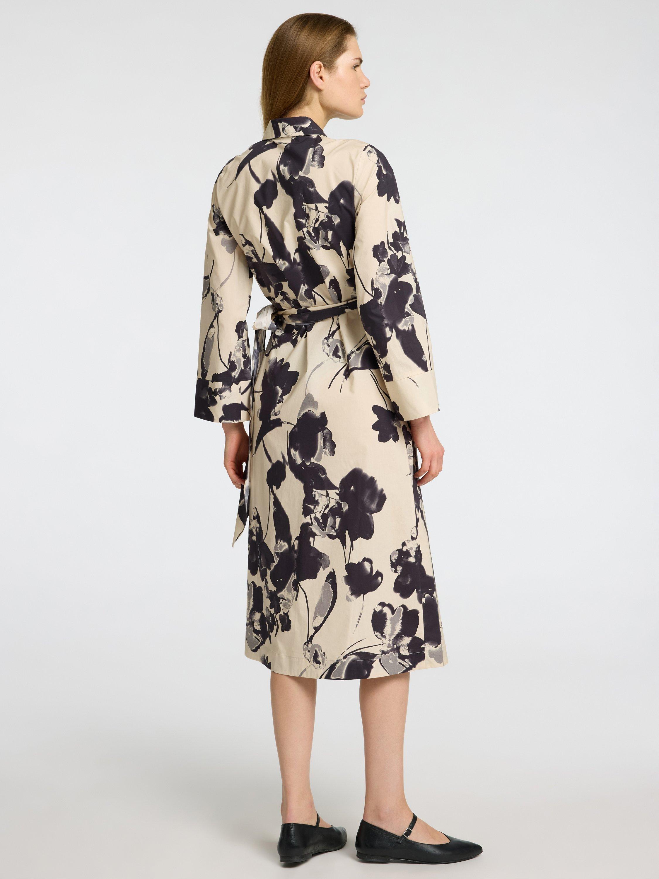 Product image 5 of 6, which shows Selected Aviana Pure Organic Cotton Dress, Beige/Black, 38