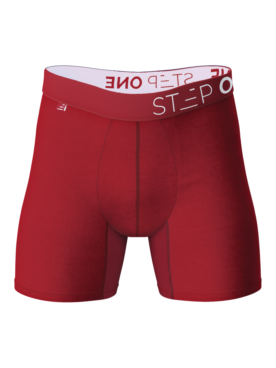 Product image 1 of 5, which shows Step One Bamboo Boxer Briefs, Red, S