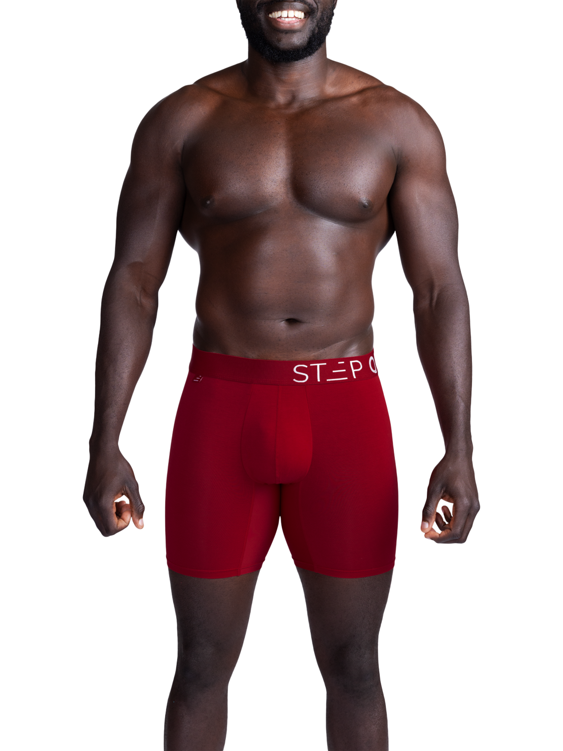 Product image 2 of 5, which shows Step One Bamboo Boxer Briefs, Red, S