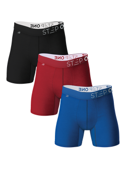 Step One Bamboo Boxer Briefs, Multi, Pack of 3, Multi