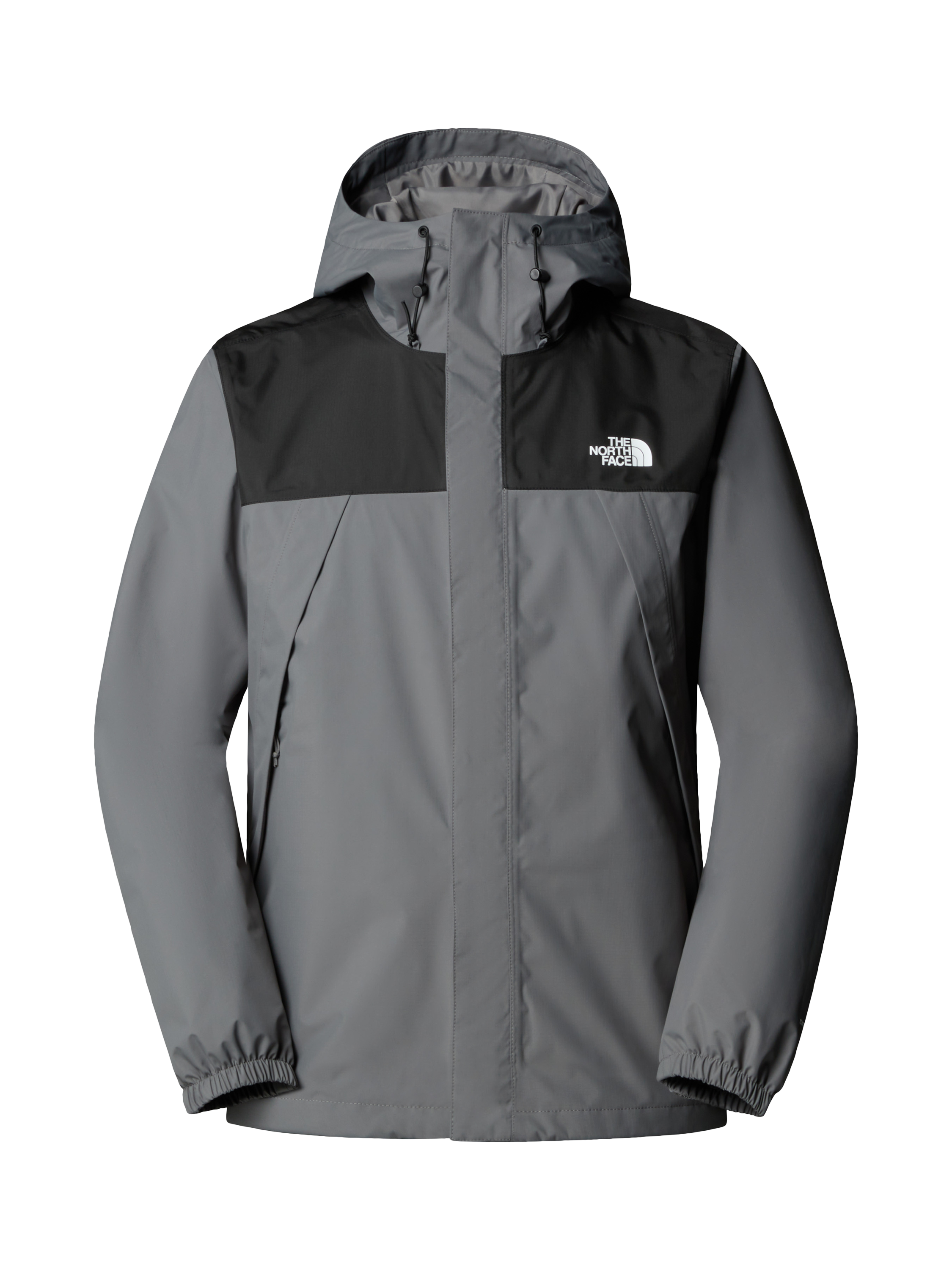 Product image 4 of 6, which shows The North Face Men's Antora Jacket, Pearl/Black, XL