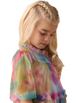 Angel & Rocket Kids' Swing Mesh Dress, Multi - view 2, Multi