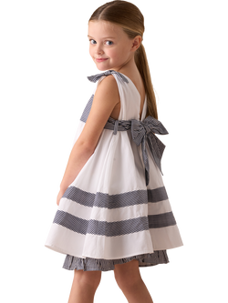 Angel & Rocket Kids' Tie Shoulder Dress, White - view 2, White