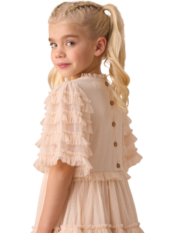 Angel & Rocket Kids' Bohemian Embellished Dress, Pink - view 2, Pink