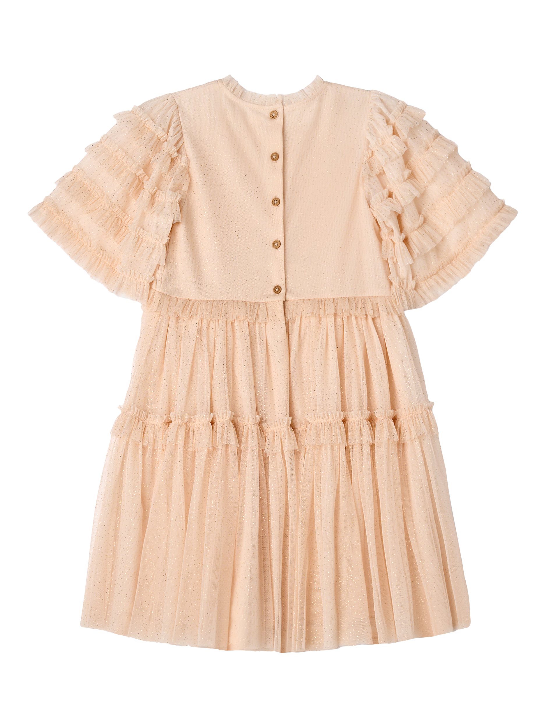 Product image 6 of 8, which shows Angel & Rocket Kids' Bohemian Embellished Dress, Pink, 3 years