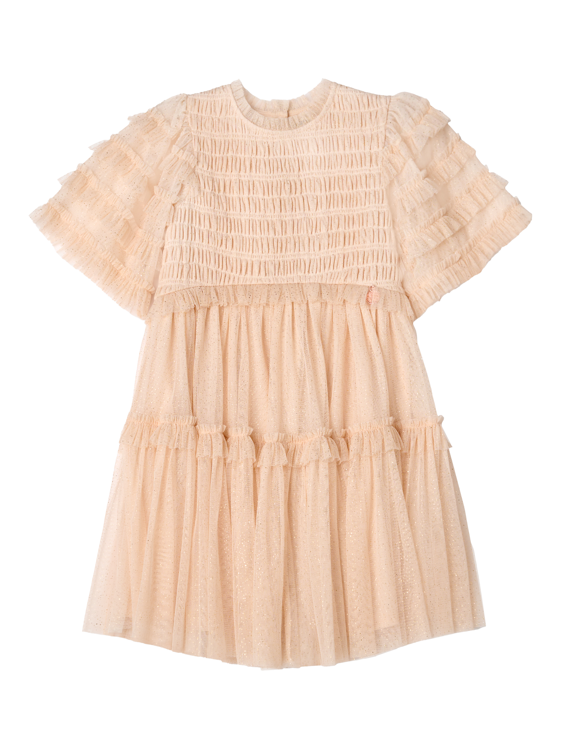 Product image 7 of 8, which shows Angel & Rocket Kids' Bohemian Embellished Dress, Pink, 3 years