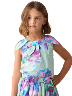 Angel & Rocket Kids' Petal Collar Top, Mint, Mint