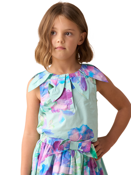 Angel & Rocket Kids' Petal Collar Top, Mint, Mint