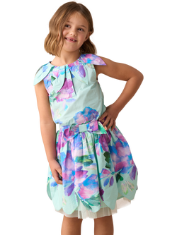Angel & Rocket Kids' Petal Collar Top, Mint - view 2, Mint