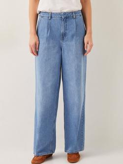 Monsoon Justine Pleat Jeans, Light Authentic, Light Authentic