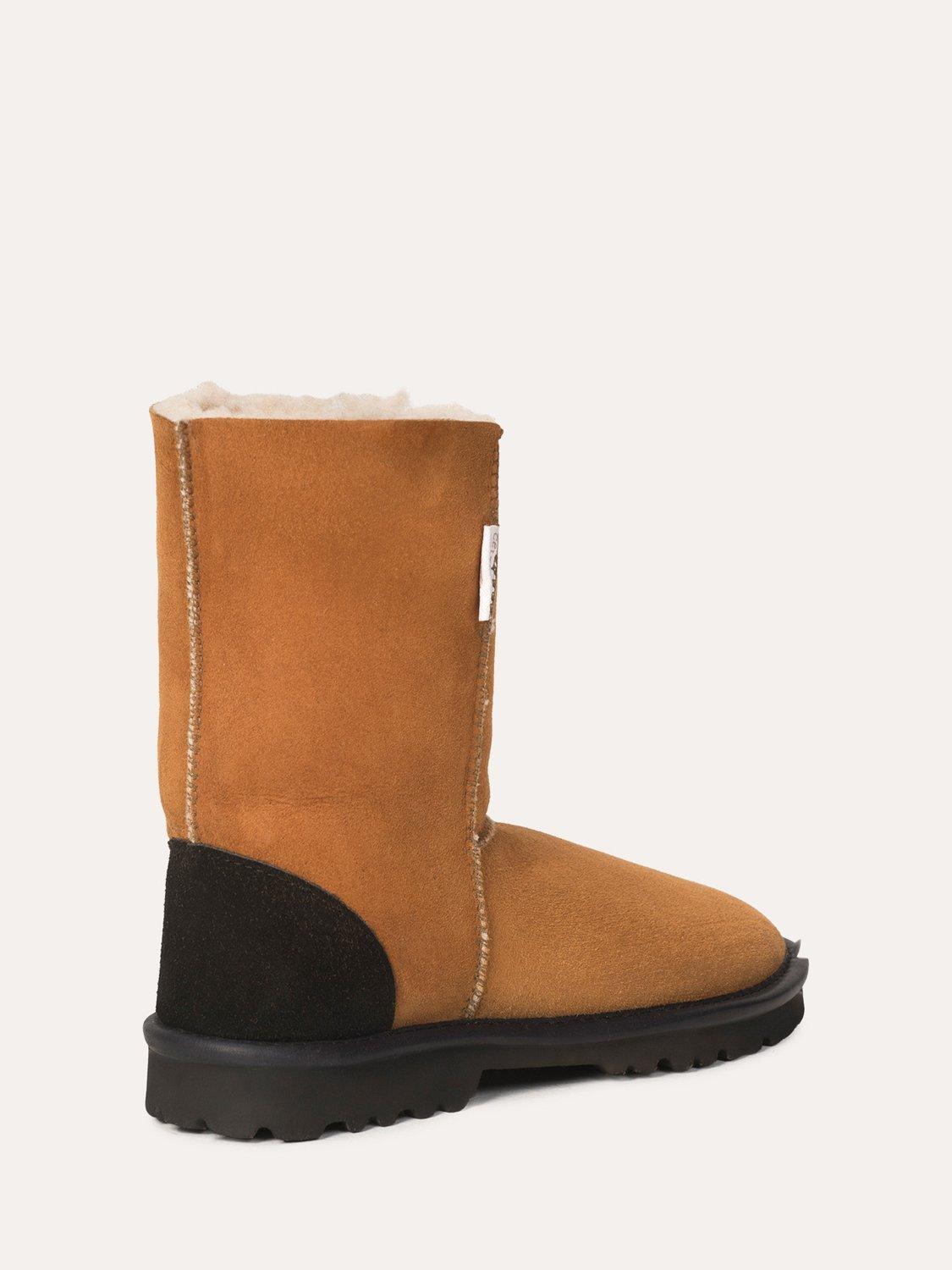 Product image 4 of 4, which shows Celtic & Co. Celt Regular Sheepskin Boots, Burnt Honey, 7