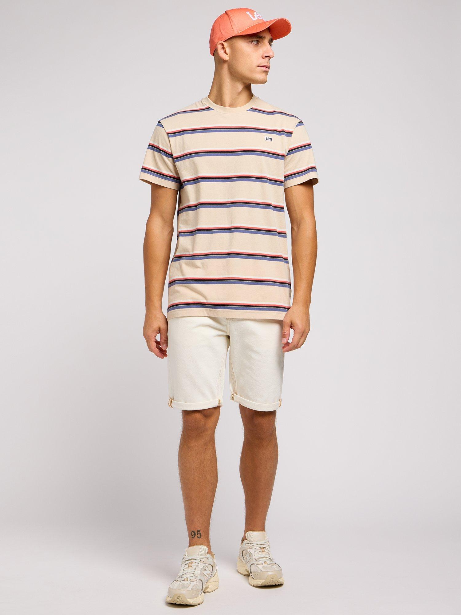 Product image 1 of 6, which shows Lee Denim 5 Pocket Bermuda Shorts, White, 30R