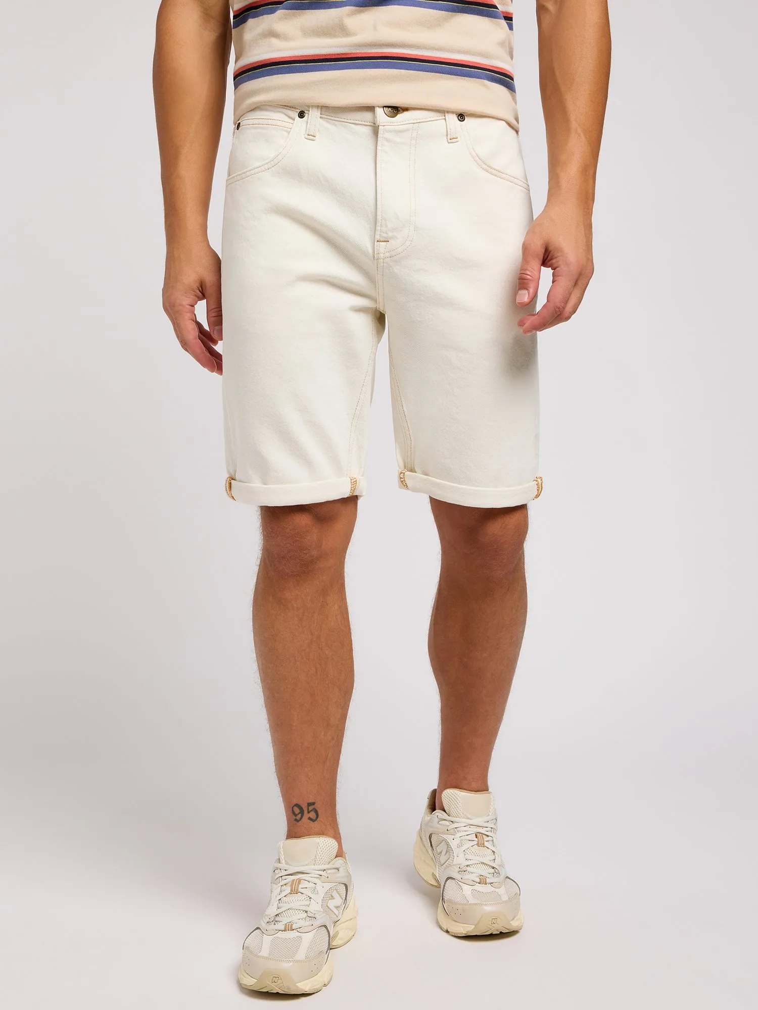 Short Bermuda En Jean Blanc The Limited - Taille 4, Occasion Très Bon état, Coupe Midi
