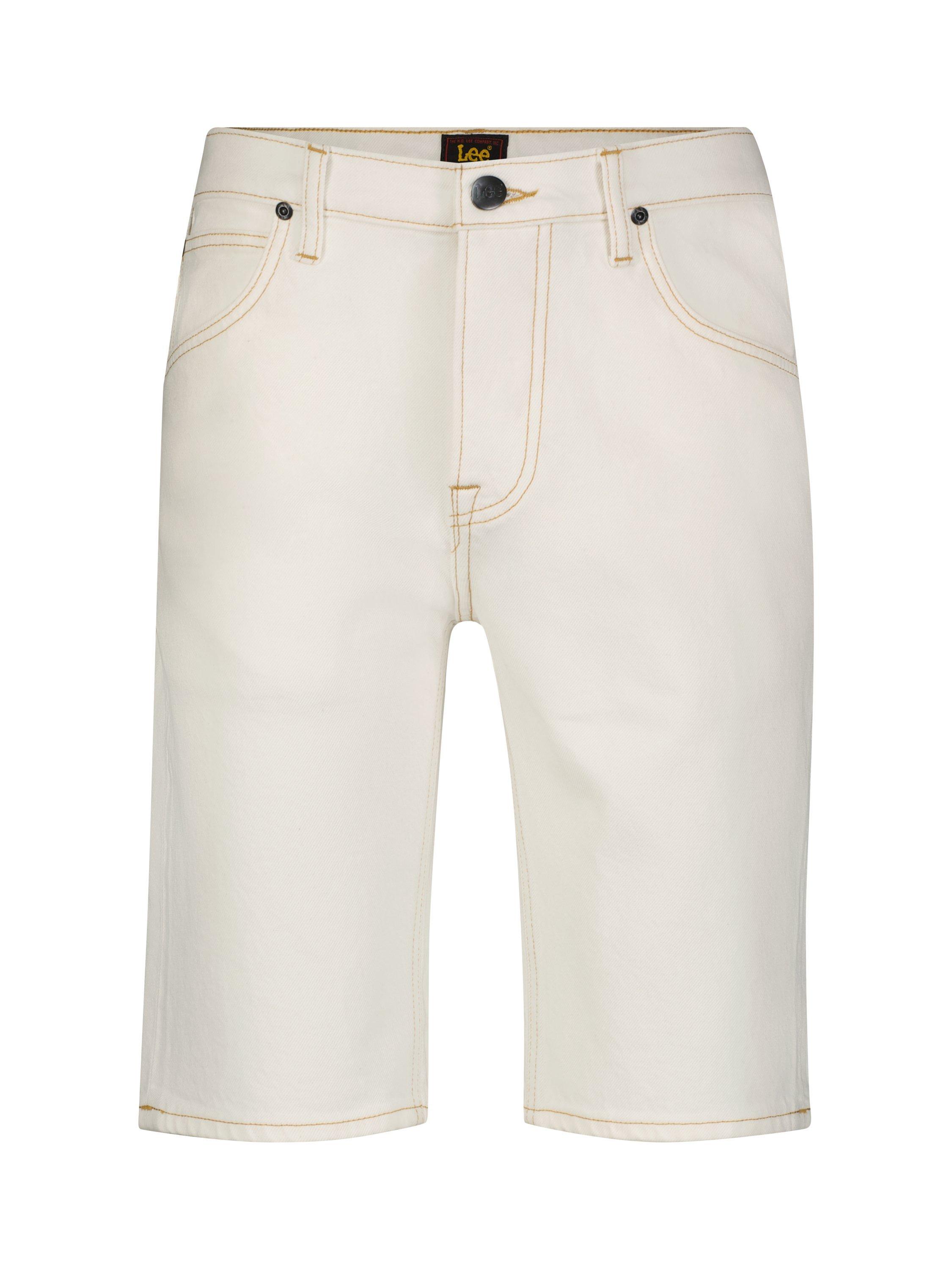 Product image 6 of 6, which shows Lee Denim 5 Pocket Bermuda Shorts, White, 30R