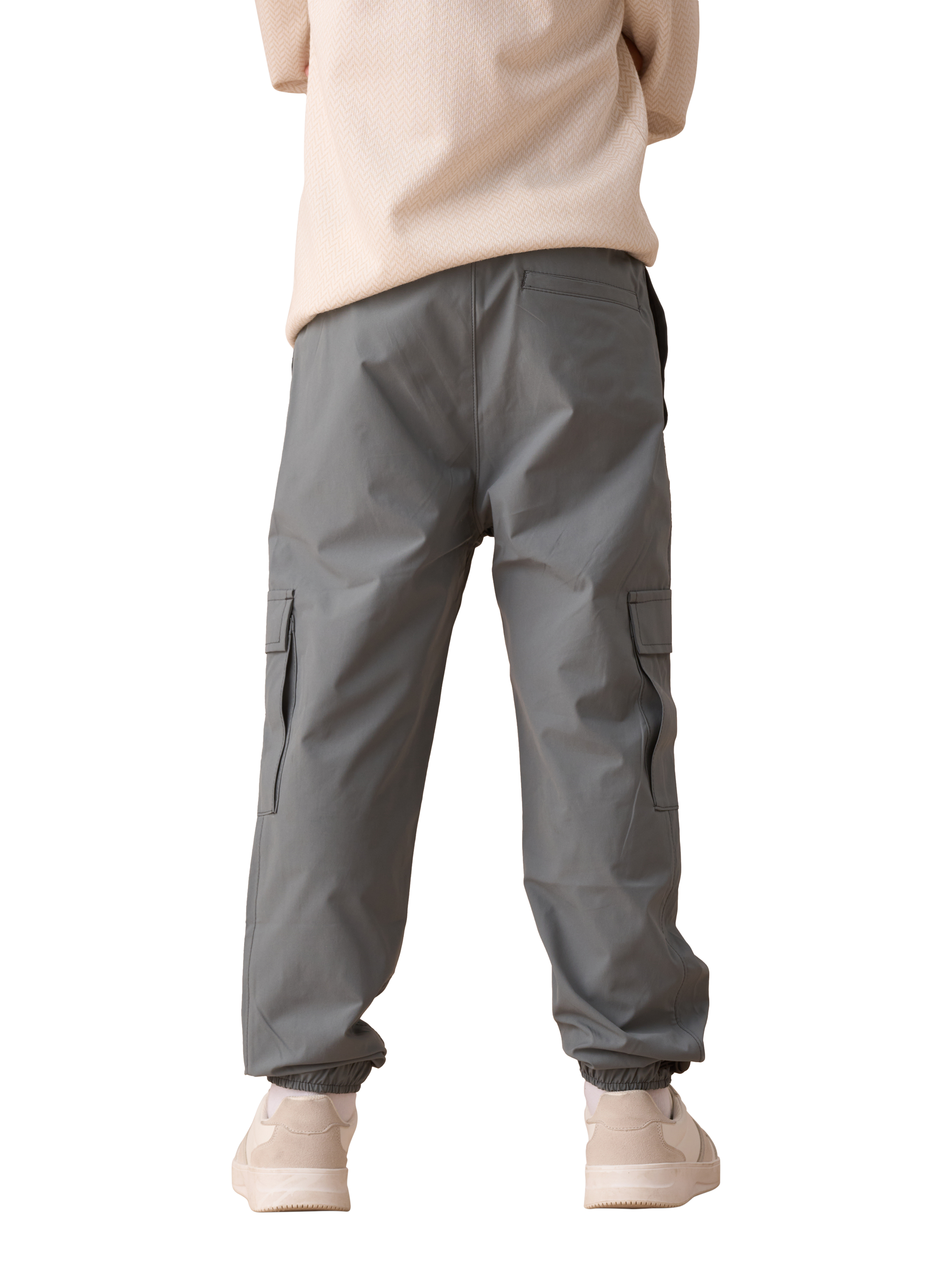 Product image 2 of 7, which shows Angel & Rocket Kids' Finn Technical Cargo Joggers, Green, 3 years