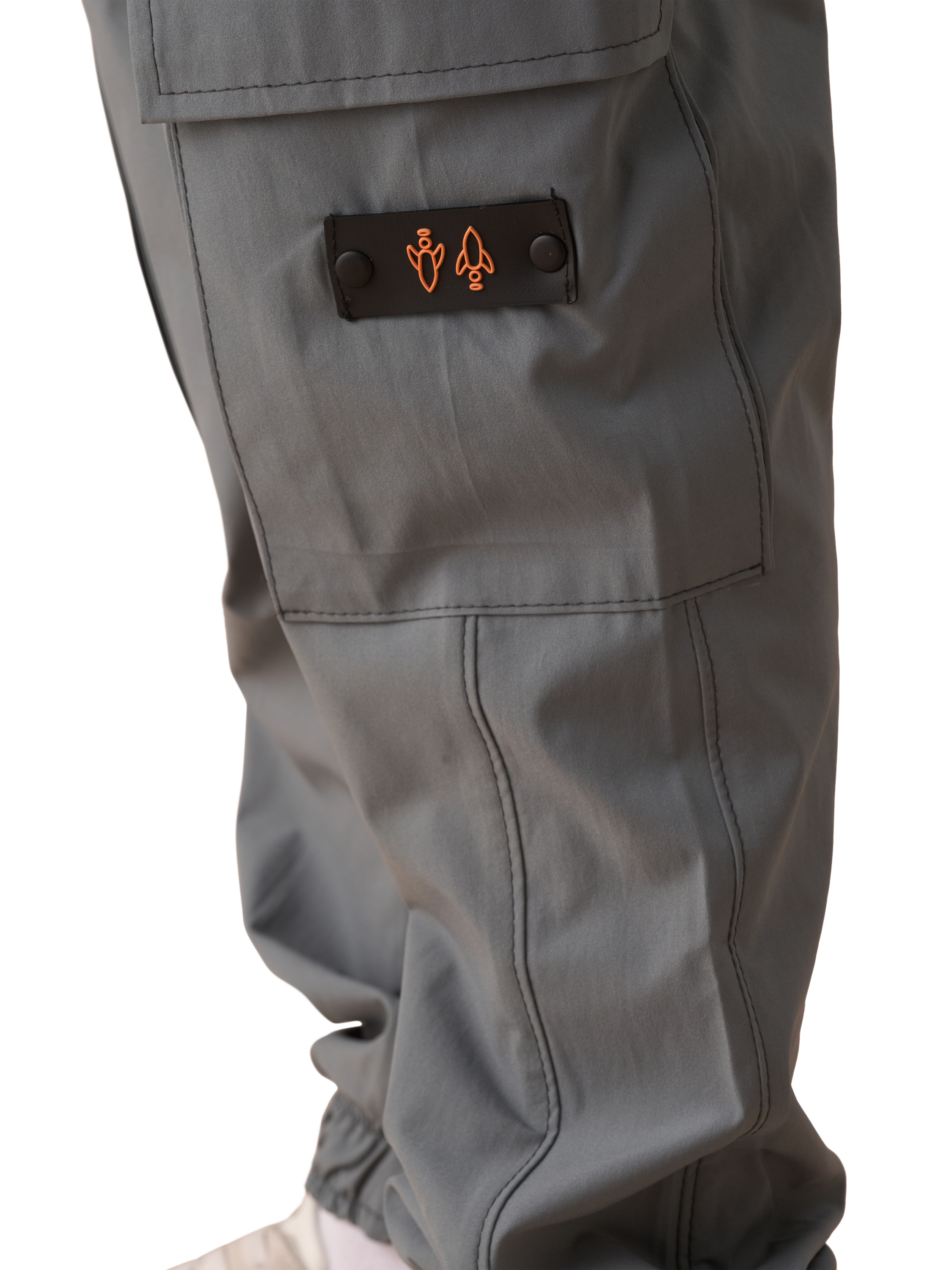 Product image 4 of 7, which shows Angel & Rocket Kids' Finn Technical Cargo Joggers, Green, 3 years
