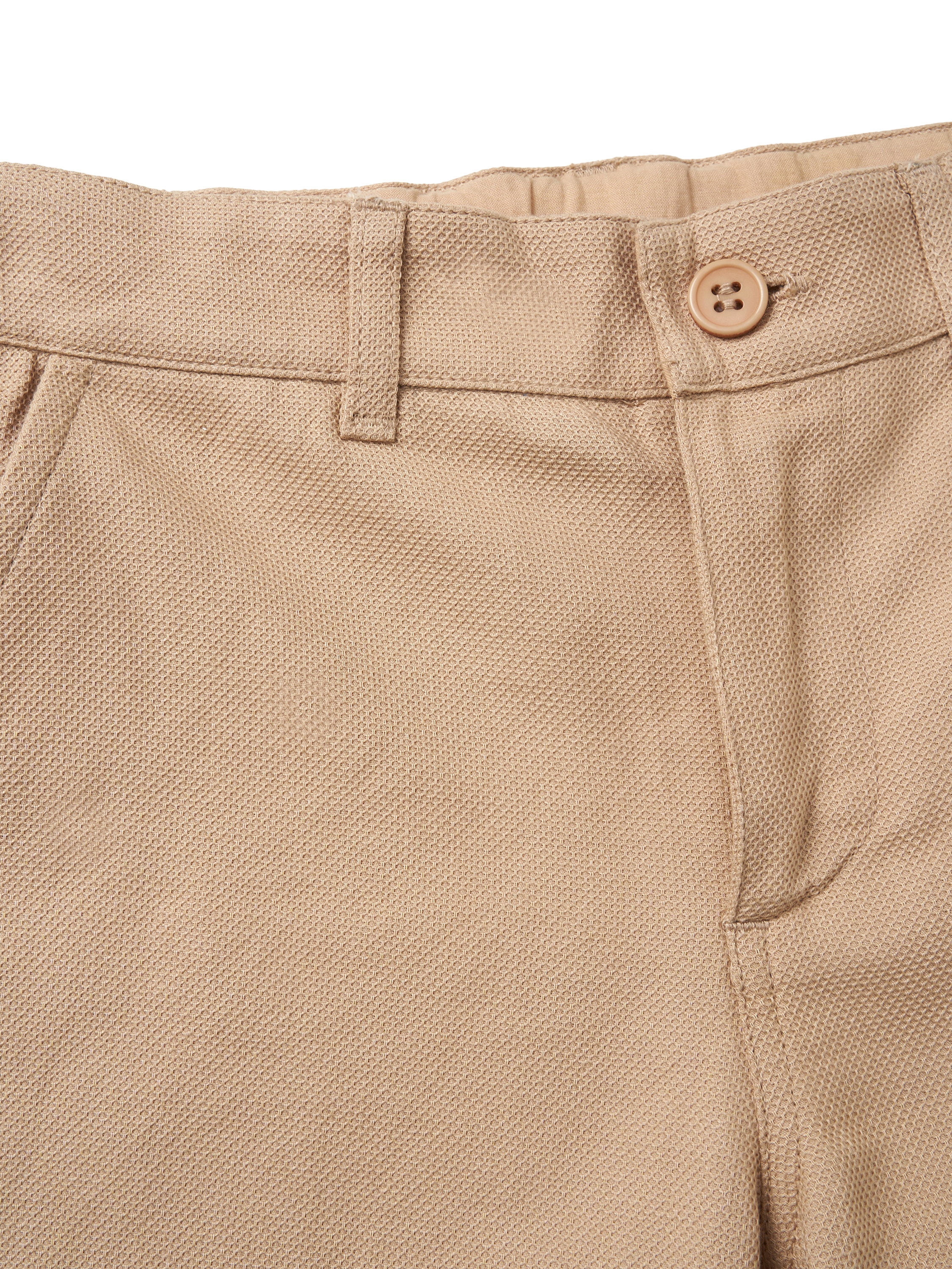 Product image 6 of 6, which shows Angel & Rocket Kids' Luca Smart Trousers, Stone, 3 years