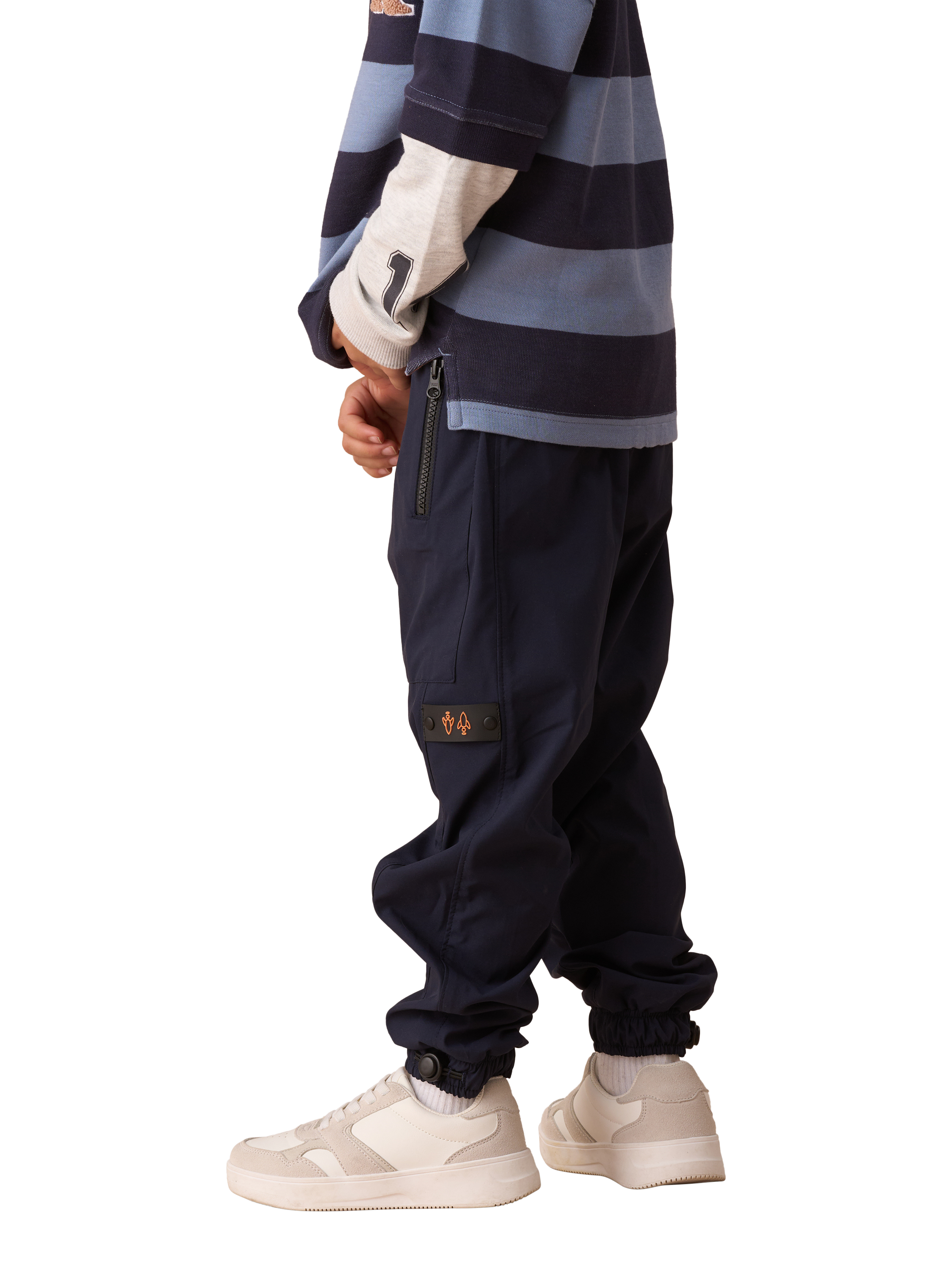 Product image 2 of 6, which shows Angel & Rocket Kids' Sport Joggers, Blue, 3 years