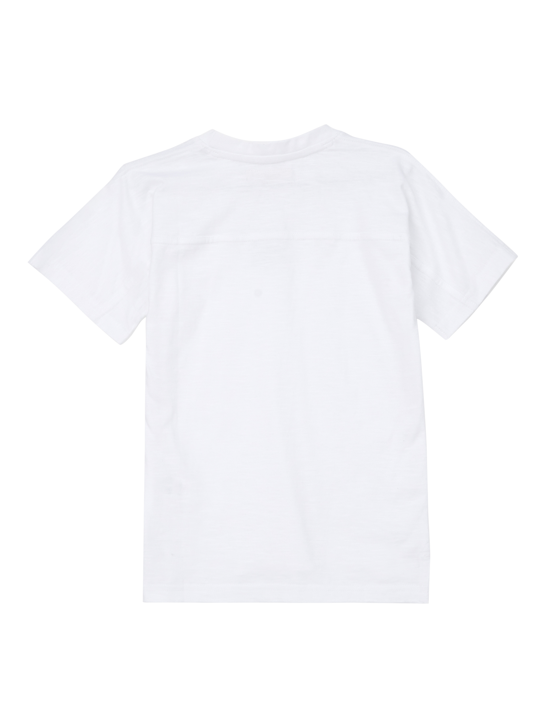 Product image 5 of 6, which shows Angel & Rocket Kids' Cotton Panelled T-Shirt, White, 3-4 years