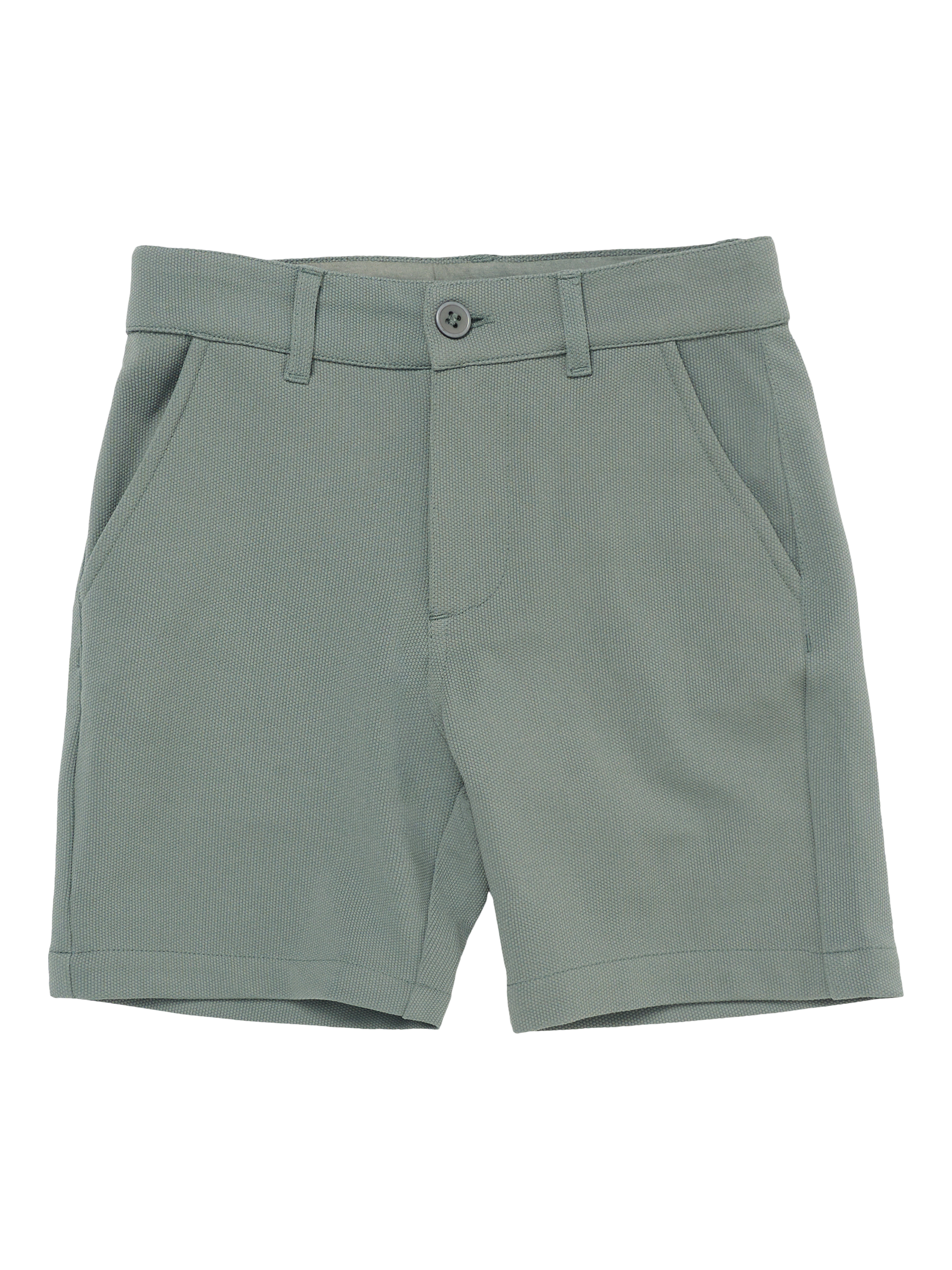 Product image 5 of 7, which shows Angel & Rocket Kids' Smart Textured Shorts, Green, 2 years