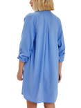 Accessorize Longline Beach Shirt, Light Blue