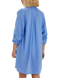 Accessorize Longline Beach Shirt, Light Blue - view 2, Light Blue