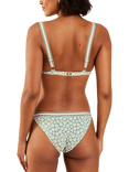 Accessorize Daisy Print Bikini Bottoms, Green/Multi