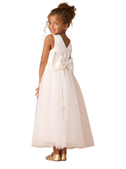 Angel & Rocket Kids' Ballerina Bow Dress, White, White