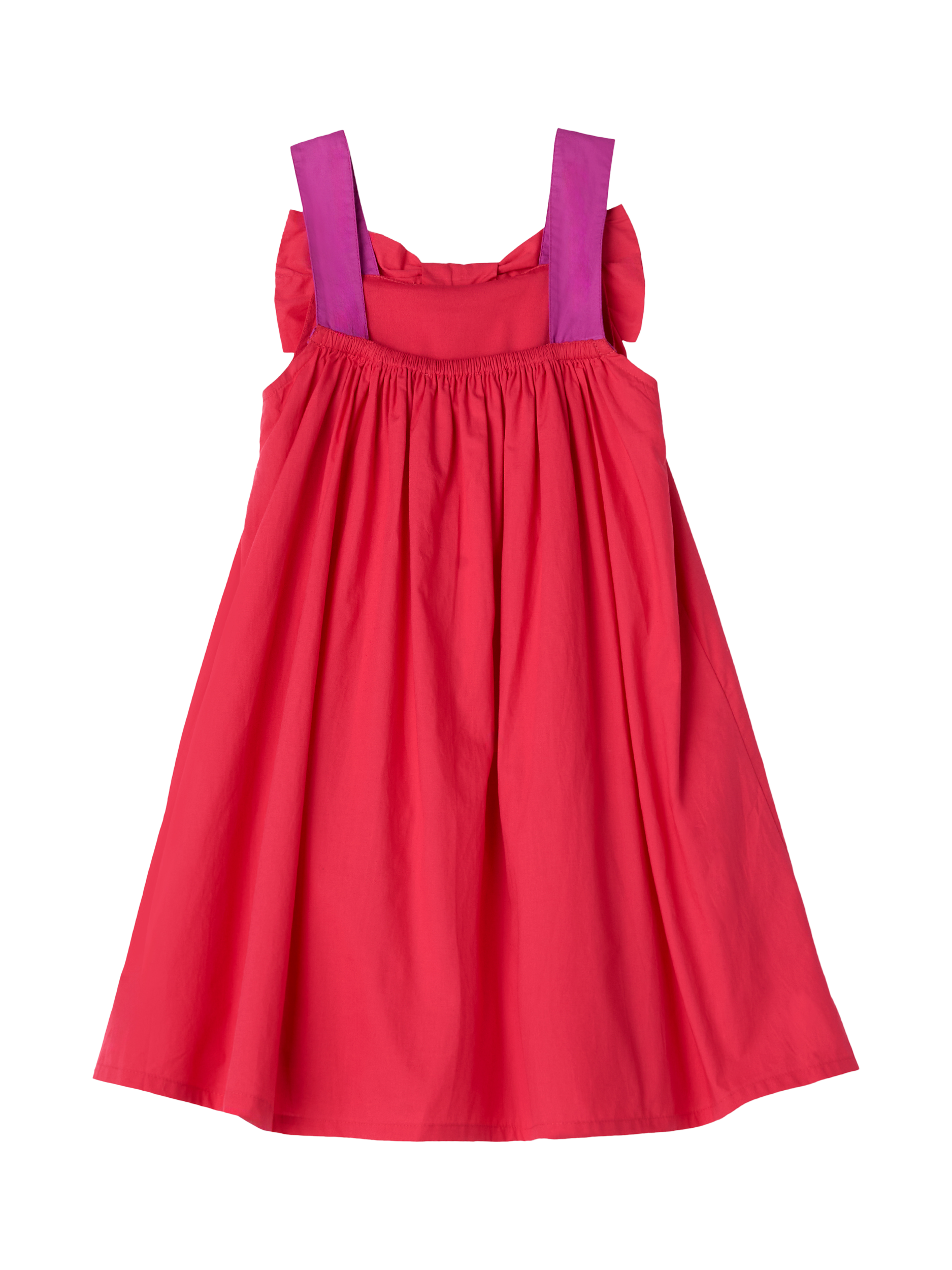 Product image 7 of 8, which shows Angel & Rocket Kids' Oversized Bow Swing Dress, Pink, 4 years