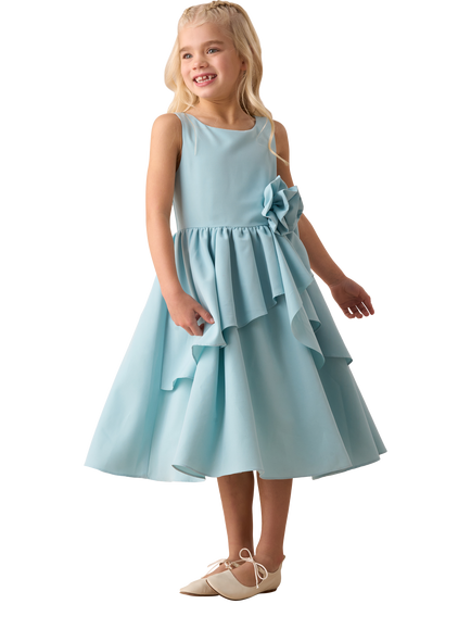 Angel & Rocket Lourdes Corsage Waist Dress, Green, Green