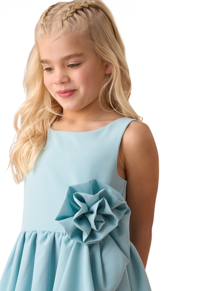 Angel & Rocket Lourdes Corsage Waist Dress, Green - view 2, Green