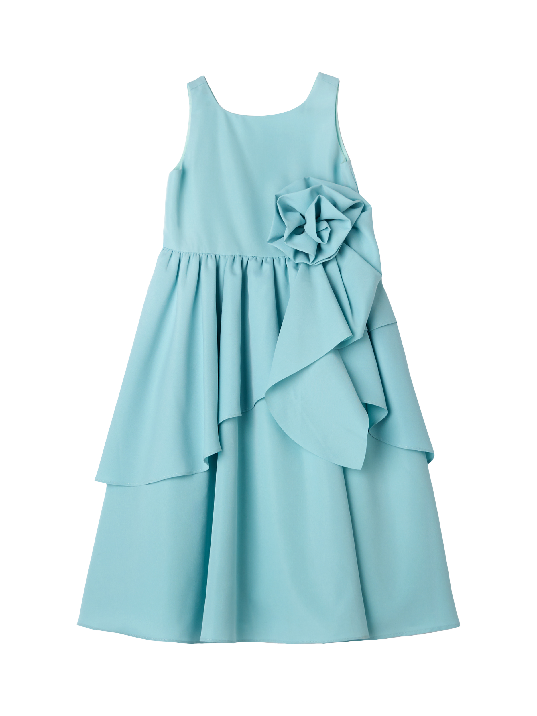 Product image 6 of 8, which shows Angel & Rocket Lourdes Corsage Waist Dress, Green, 4 years