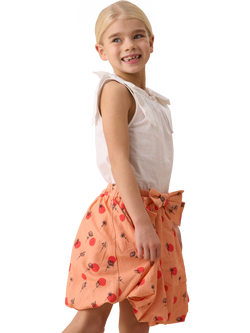Angel & Rocket Kids' Puff Ball Skirt - view 2, Coral