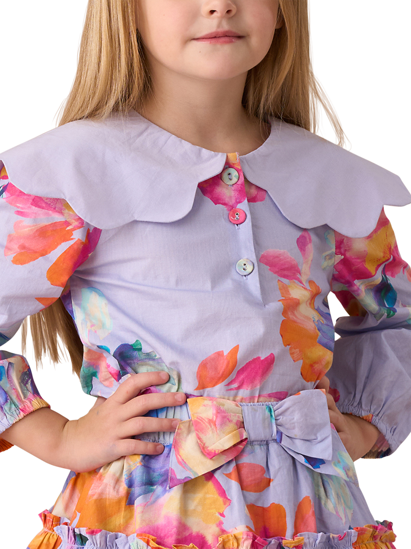 Angel & Rocket Kids' Cape Collar Top, Multi