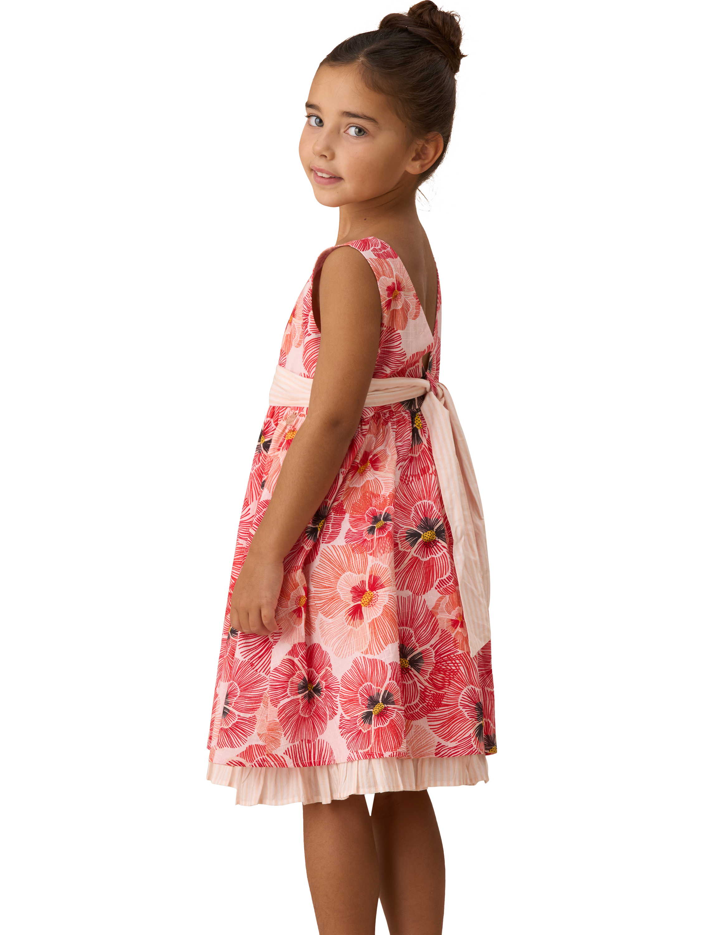 Product image 2 of 8, which shows Angel & Rocket Kids' Printed Dress, Red, 3 years